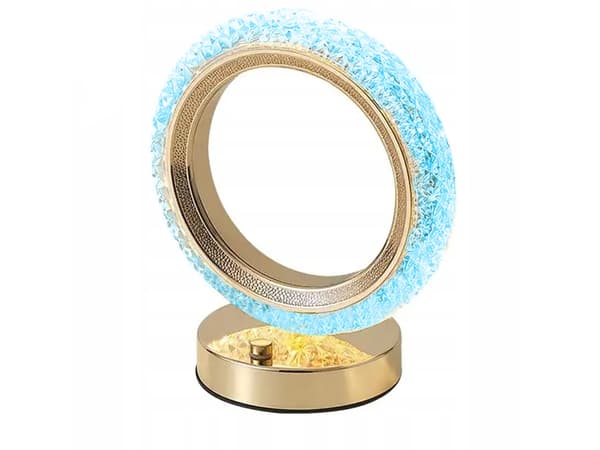 Bordsnattlampa ring kristall led rgb