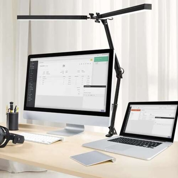 Skrivbordslampa med Stativ & Fäste - LED