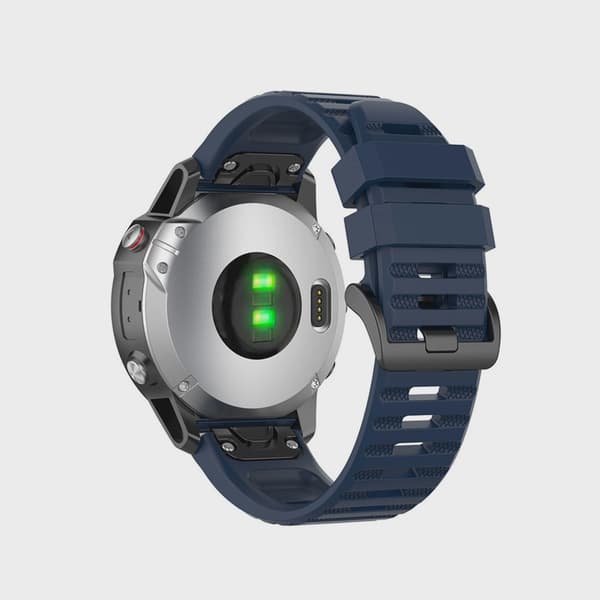 FIXED Silikonrem för Garmin QuickFit 22 mm Mörkblå