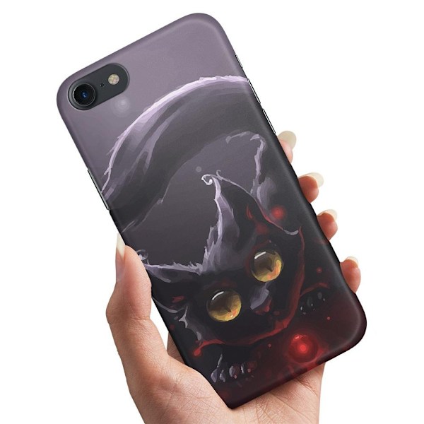 iPhone 7/8/SE - Skal/Mobilskal Svart Katt Svart