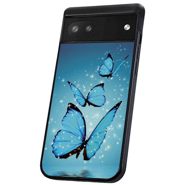 Google Pixel 6 - Deksel/Mobildeksel Glitrende Sommerfugler