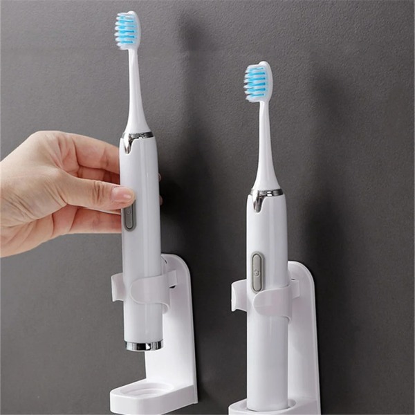 Tandbørsteholder Væg til Elektriske Tandbørster - 2 dele White