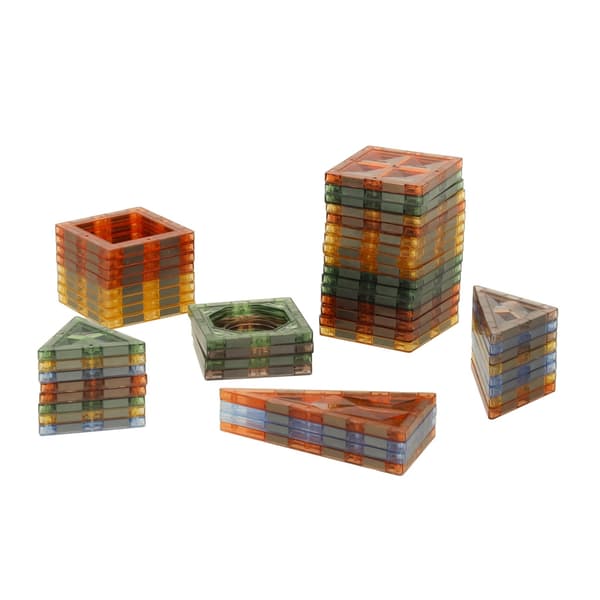 Magnetiske Byggeklodser med LED - 90 dele