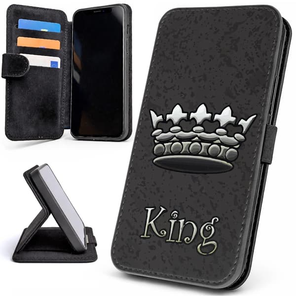 Lommebok Deksel / Mobildeksel til iPhone 7 / 8 / SE - King