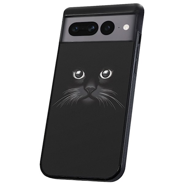 Google Pixel 9/9 Pro - Deksel/Mobildeksel Svart Katt