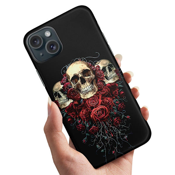 Deksel / Mobildeksel til iPhone 15 - Skulls