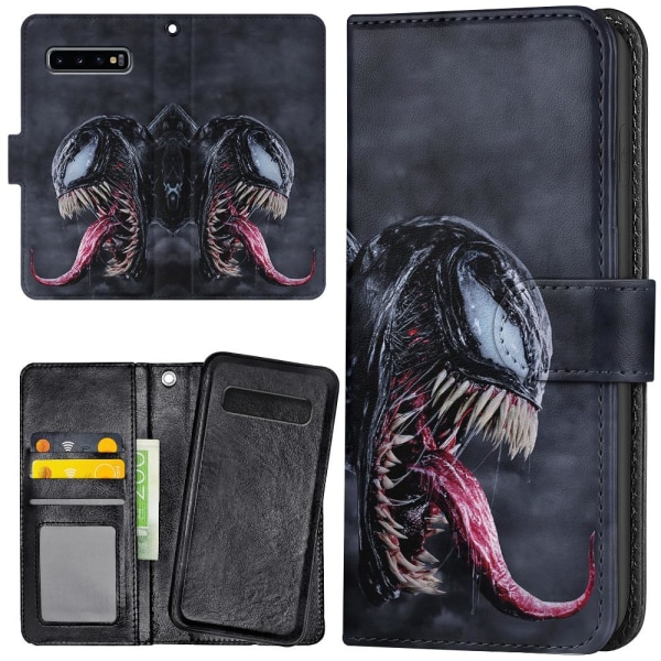 Samsung Galaxy S10 Plus - Plånboksfodral/Skal Venom