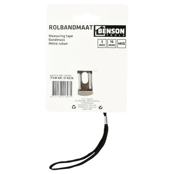 Måttband 3 m x 16 mm