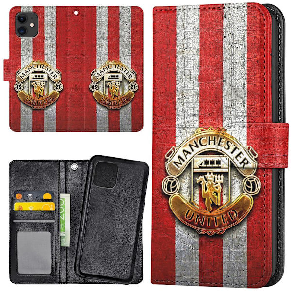 iPhone 12 Mini - Lompakkokotelo/Kuoret Manchester United Multicolor