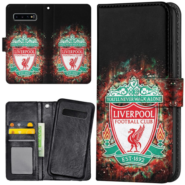 Samsung Galaxy S10 Plus - Lompakkokotelo/Kuoret Liverpool