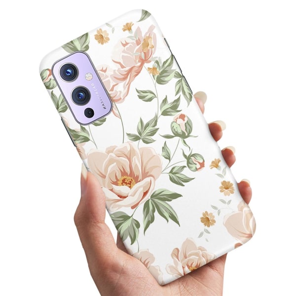 OnePlus 9 - Cover/Mobilcover Blomstermønster