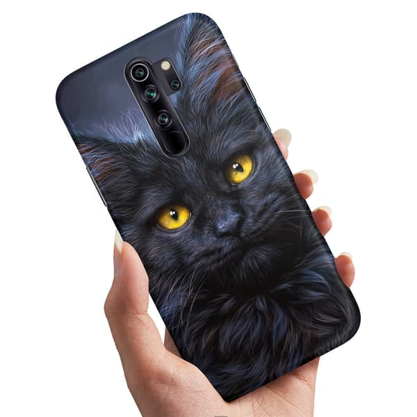 Deksel / Mobildeksel til Xiaomi Redmi Note 8 Pro - Svart Katt