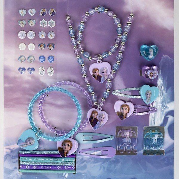 Disney Frozen - Glamour Smycken och Håraccessoarer Set med 30 Delar