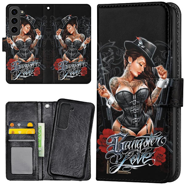 Samsung Galaxy S23 - Lompakkokotelo/Kuoret Gangster Love