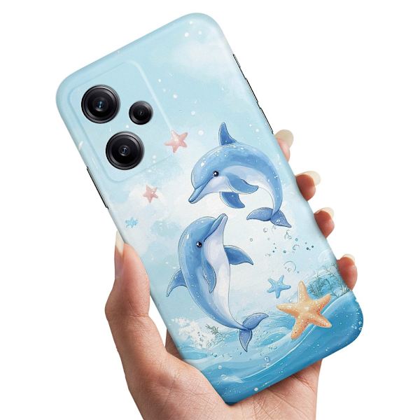 Deksel / Mobildeksel til Xiaomi Redmi Note 12 Pro 5G - Dolphins