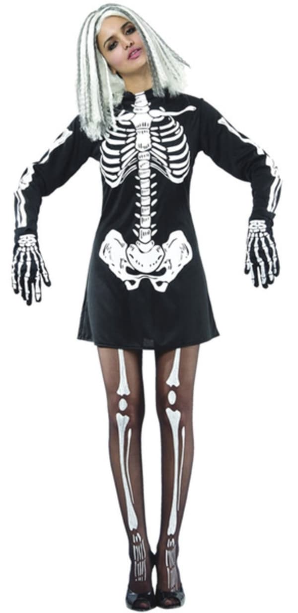 Skeletkjole Kostume – One Size