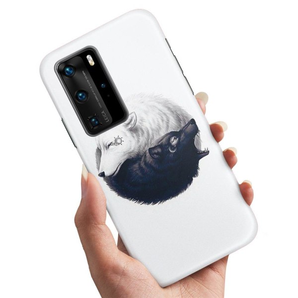 Huawei P40 Pro - Cover / Mobilcover Yin & Yang Wolves