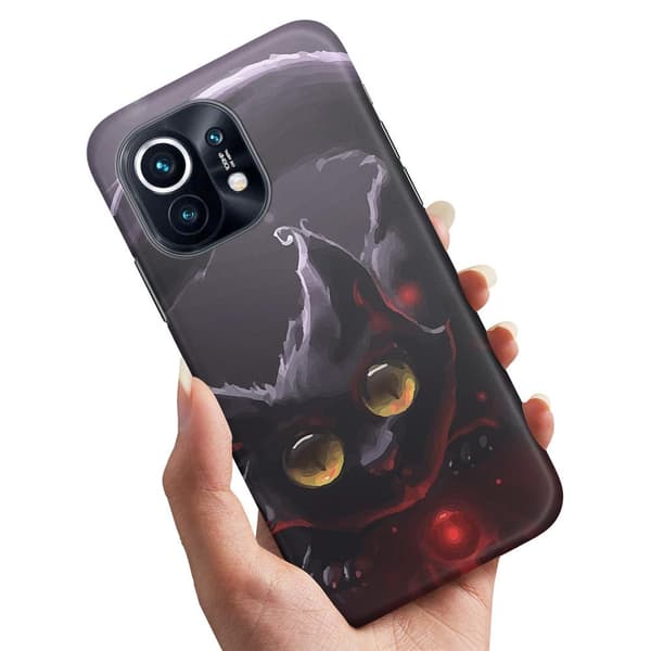 Deksel / Mobildeksel til Xiaomi 11 Lite 5G NE - Svart Katt Multicolor