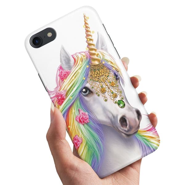 Deksel / Mobildeksel til iPhone 7 / 8 / SE - Unicorn/Enhjørning