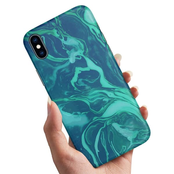 Skal / Mobilskal till iPhone XS Max - Marmor multifärg