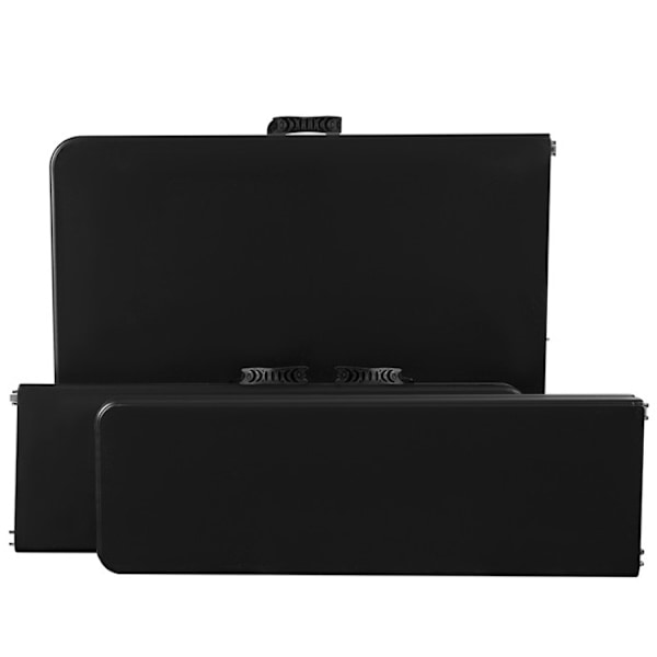 Hopfällbart Campingbord med Bänkar-Stol/Bord till Camping-180 cm Svart