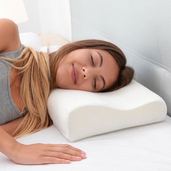 Nackkudde / Memory Foam Kudde - Ergonomisk Vit