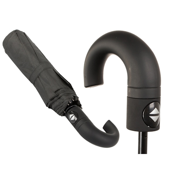 Paraply hopfällbart paraply automatisk svart unisex