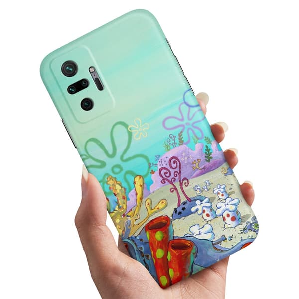 Deksel / Mobildeksel til Xiaomi Redmi Note 10 Pro - Svampebob