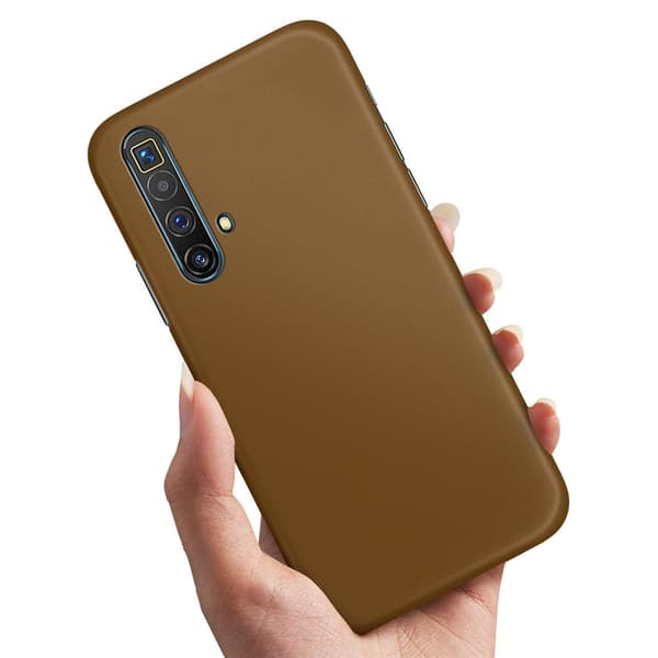 Deksel / Mobildeksel til Realme X3 SuperZoom - Brun Brown