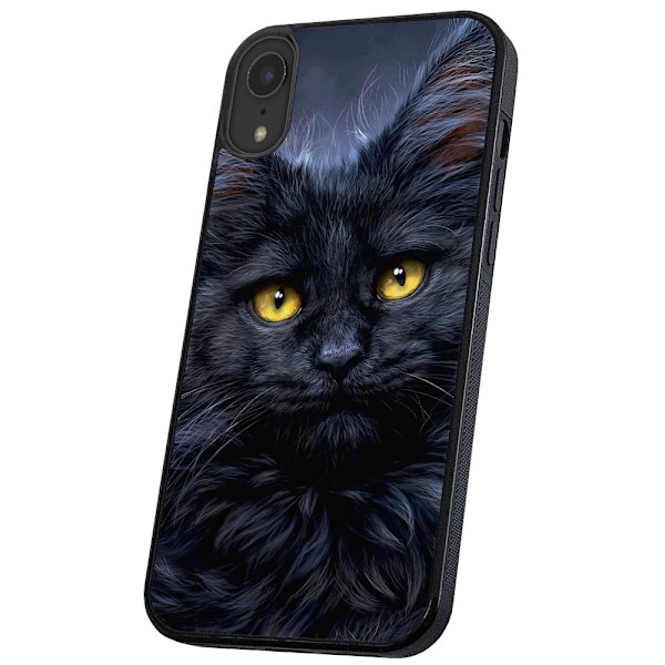 iPhone X/XS - Deksel/Mobildeksel Svart Katt