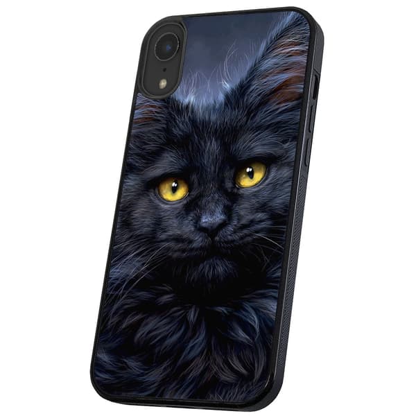 iPhone X/XS - Skal/Mobilskal Svart Katt