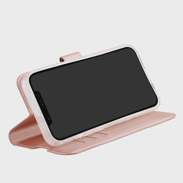 Vivanco Classic Plånboksfodral iPhone 15 Pro Max Rosa Guld