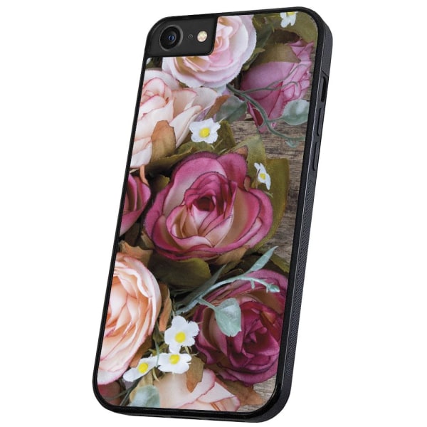 iPhone 6/7/8/SE - Skal/Mobilskal Blommor multifärg