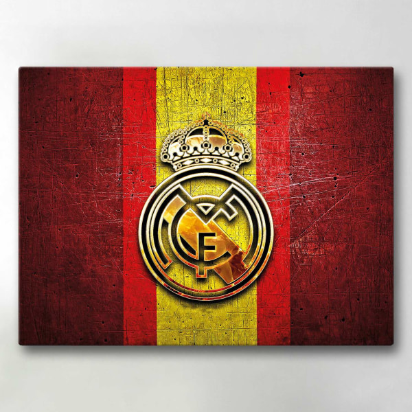 Canvastavla / Tavla - Real Madrid - 40x30 cm - Canvas multifärg