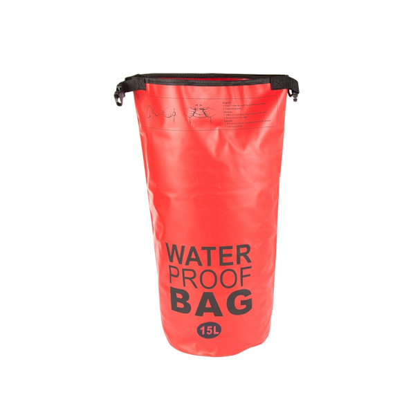 Vattentät Påse / Vattenpåse - Vattenförvaring - 15 liter Röd