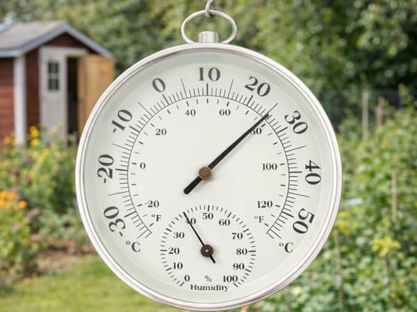 Analog termometer hygrometer vägg