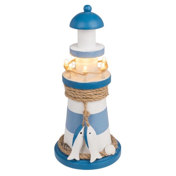 Træfyr - Fyr med LED-lampe Blue