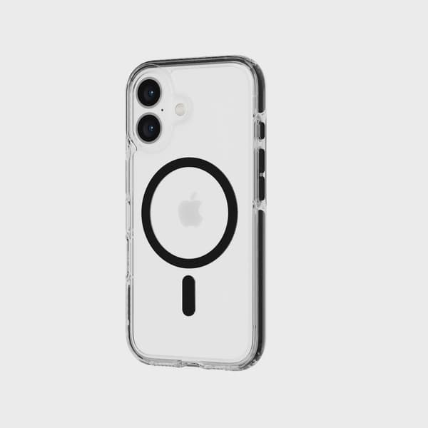 Tech21 Evo Crystal MagSafe iPhone 16 Svart
