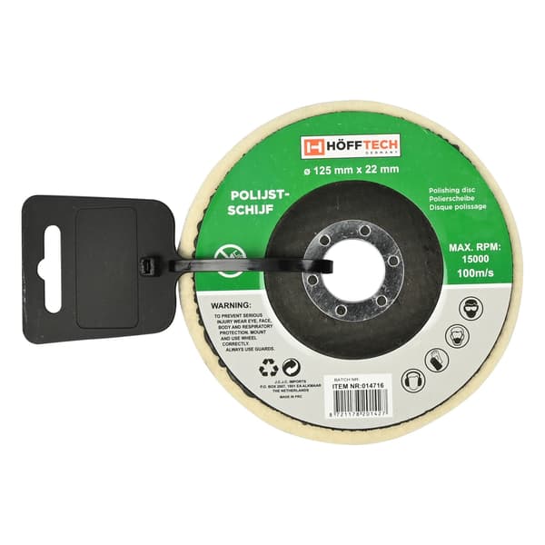 Polerrondell Ø125 x 22 mm