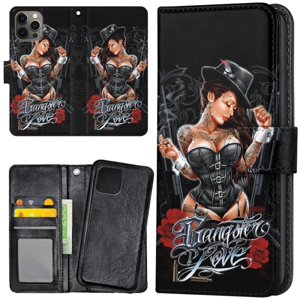 iPhone 14 Pro Max - Lompakkokotelo/Kuoret Gangster Love