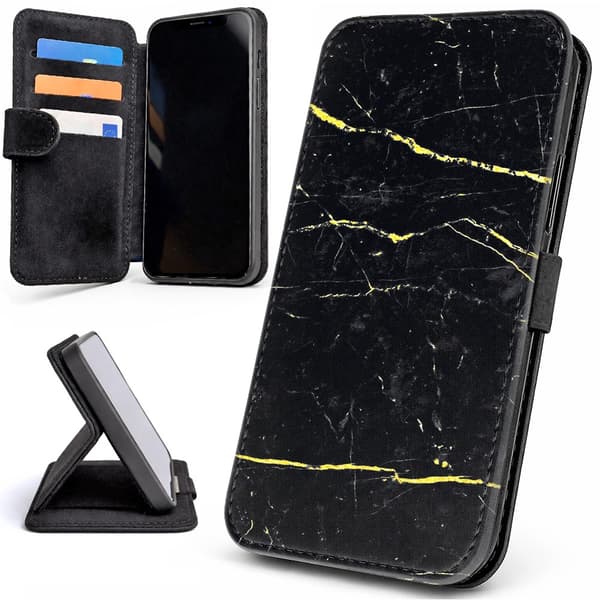 Lommebok Deksel / Mobildeksel til iPhone 12 / 12 Pro - Marmor