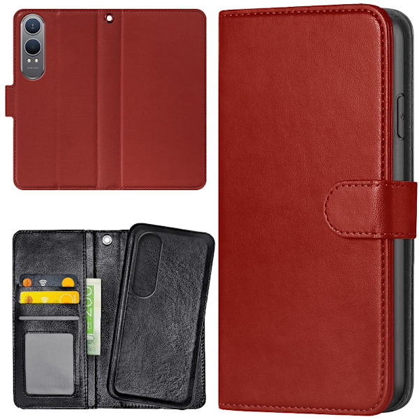 OnePlus Nord CE4 Lite 5G - Mobilcover/Etui Cover Mørkrød
