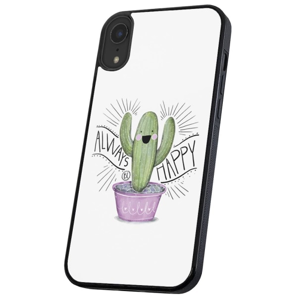 iPhone XR - Skal/Mobilskal Happy Cactus multifärg
