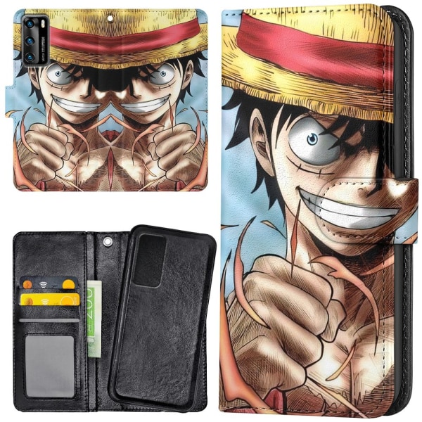 Huawei P40 Pro - Lompakkokotelo/Kuoret Anime One Piece