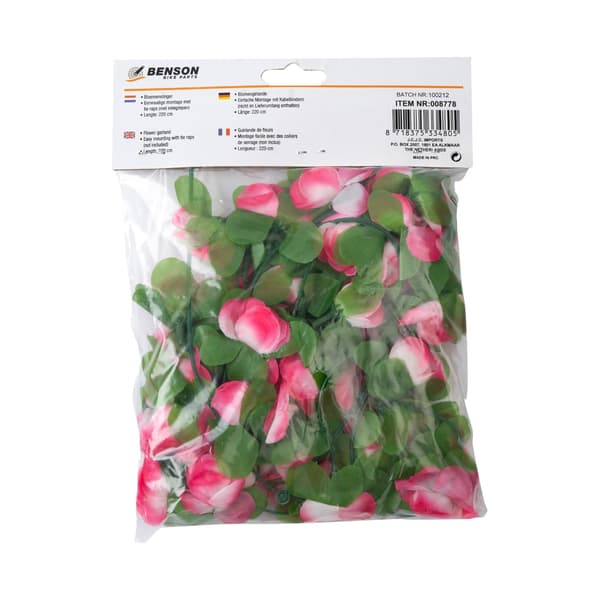 Cykelkrans blomster 220 cm mix