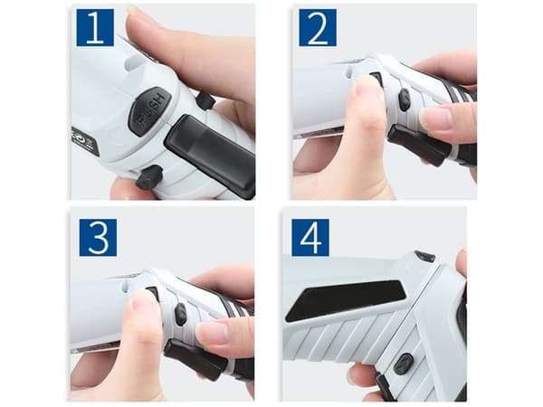 Skruvdragare mini - 45 delar med bits och USB-laddning