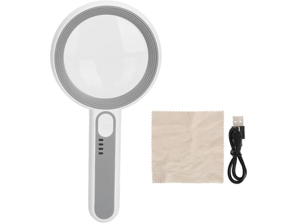 Förstoringsglas LED - 6-12× ljusförstärkt läsglas