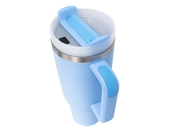 Termosmugg 1.2 L med sugrör Blue