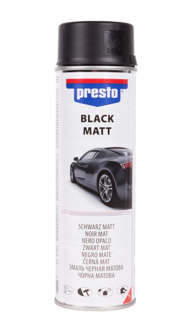 Färg matt svart 500 ml