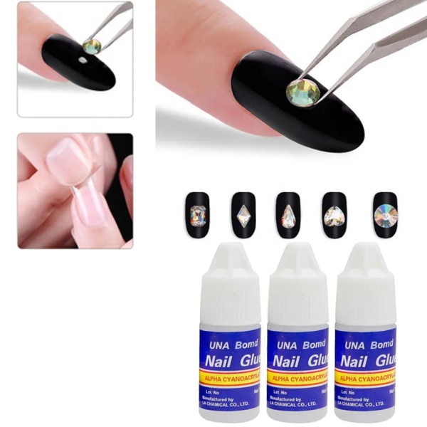 Neglelim - Lim for løse negler / Nails Transparent 10-Pack